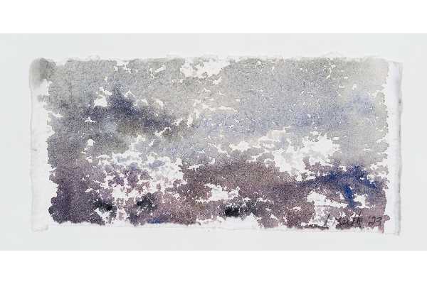 Transported XXV, aquarelle sur papier Saint Armand, 7x3p.